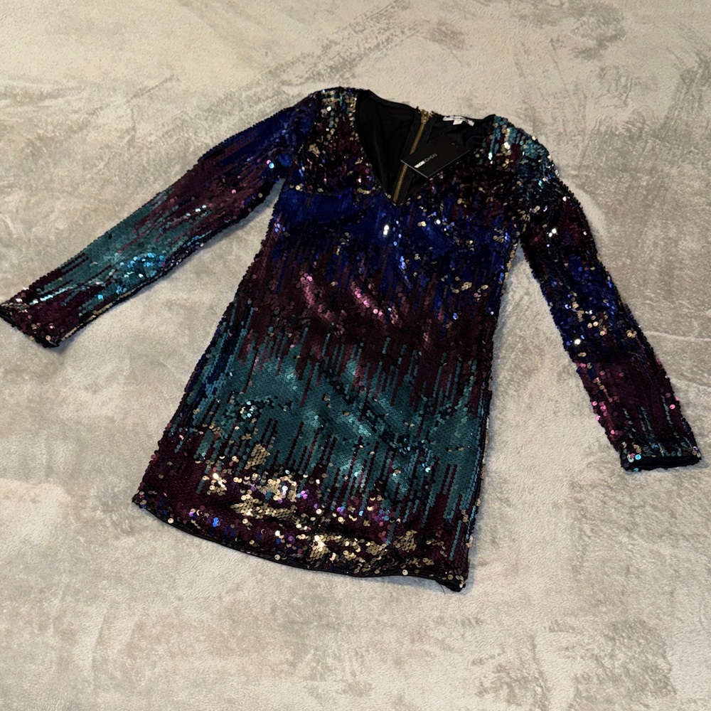 Fashion Nova Multicolor Sequin Dress